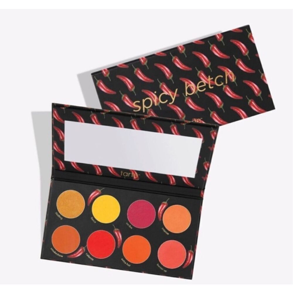 TARTE - NWT - "Spicy Betch" Pressed Pigment Palette.  Eight Spicy Hot Shades.